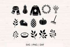 Fall Icons Bundle SVG, PNG, DXF Product Image 2