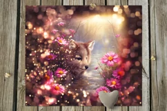 Fantasy Animals | 8 Skinny tumbler Sublimation designs, JPG Product Image 2