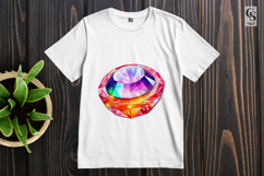 Diamond Gem Clipart Sublimation PNG Product Image 2