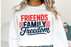 Friends Family Freedom svg | 4th of july Svg | Shirt Svg Product Image 1