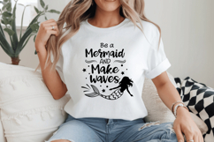 Be a mermaid and make waves SVG Design, Mermaid SVG Design Product Image 2