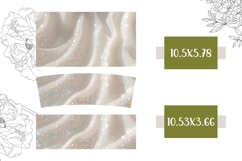 White Glitter Tumbler PNG, White 40 Oz Tumbler Sublimation Product Image 2