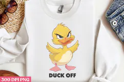 Duck Off PNG, Funny Duck Sublimation PNG Product Image 2