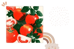 Cartoon Tomato Pillow Template, Kitchen Pillow Case Print Product Image 2