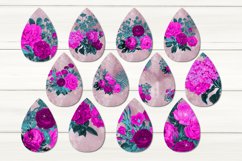 Vintage flowers design | Sublimation Teardrop Earring bundle Product Image 2