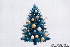 Winter Christmas Tree Sublimation PNG Product Image 1