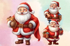 Santa Love Dancing Clipart Bundle, Christmas PNG Product Image 3