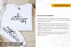 All peopled out SVG - Funny Sleeve T-Shirt Design Product Image 2