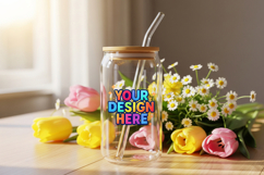 Glass can mockup for sublimation Product Image 3