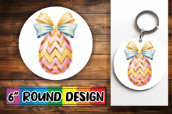 Whimsical Car Coaster Round PNG, Easter Egg Product Image 1