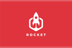 Rocket Launch Logo Design Vector Illustration Product Image 2