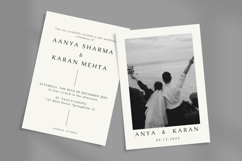 Elegant Minimalist Photo Wedding Invitation Template Canva Product Image 2