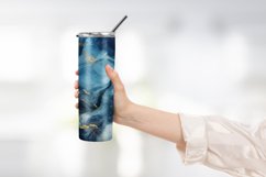 Blue marble tumbler wrap design Product Image 2