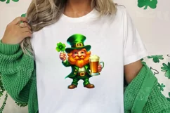 St Patricks Day Lucky Gonk Clipart, Watercolor Clipart Product Image 2