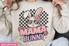 Mama bunny PNG, Design Easter Sublimation PNG Product Image 3