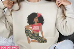 Empowering Black Girl Clipart PNG Product Image 1