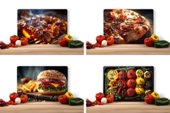 Burger Cutting Board, Grill PNG, Fast Food PNG Product Image 2