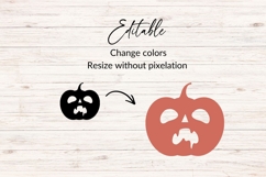 Drooling Jack O Lantern Pumpkin SVG Product Image 2
