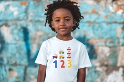 Cute Car Numbers Poster for Kids | EPS SVG PNG JPG Product Image 2