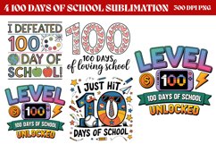 100-Days-of-School-Sublimation PNG Product Image 1