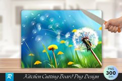 Dandelion Cutting Board Sublimation Design Product Image 1