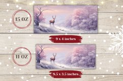 Winter Deer Mug Design, Christmas Coffee Mug Design PNG Product Image 2