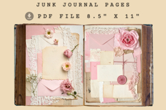 Pastel Lace Fabric Junk Journal Pages Product Image 2
