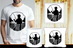 Husband Fishing Dad Legend SVG | Fathers Day Shirt SVG Product Image 2