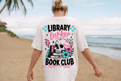 Library Lover Skeleton PNG, Bookworm Humor Reading Club Product Image 2