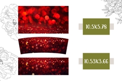 Red Glitter Tumbler Design, Red 40 Oz Tumbler Template Product Image 2