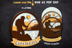 Fishing SVG laser cut files for Glowforge Product Image 2