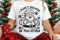I Don't Believe In You Either Svg, Sarcastic Santa Claus Svg Product Image 3