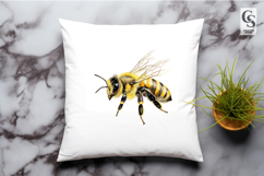 Watercolor Honey Bee Clipart Sublimation PNG Product Image 2