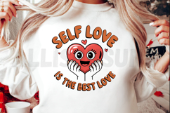 Self Love is the Best Love Sublimation, Love Quotes PNG Product Image 2