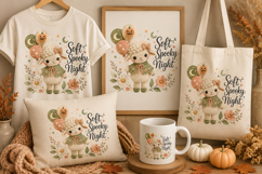 Soft Spooky Night Halloween Lamb Sublimation Product Image 2
