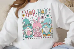 Hop hop PNG, Easter Gnome Sublimation PNG Product Image 2
