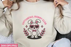Cottontail bunny club PNG, Easter Sublimation PNG Product Image 1