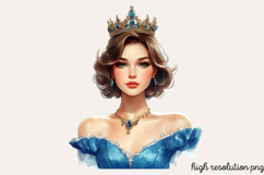 Vintage Retro Girls Clipart PNG Product Image 1