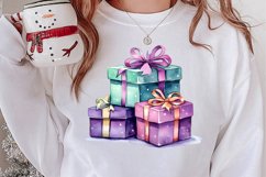 Beautiful Christmas Watercolor Clipart, Beautiful Christmas Product Image 2