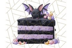 Realistic Halloween Cake Clipart PNG, Spooky Desserts Product Image 2