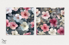 Hibiscus flowers digital paper Product Image 2