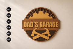 Dad’s Garage Laser Cut SVG Product Image 1