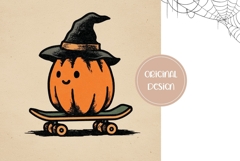 Spooky Halloween Backgrounds, Spooky Pumpkins Digital Papers Product Image 2