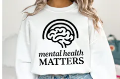 Mental Health Matters Svg Design | Svg Cut Files | Shirt Svg Product Image 1