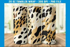 Leopard Print Tumbler Wrap | Tumbler Wrap Sublimation Product Image 2
