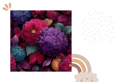 Hydrangea Pillow Sublimation, Floral Pillow Case Product Image 2