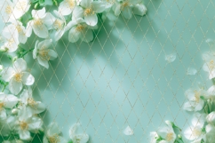 White Flowers Background, Spring Background Designs Product Image 2