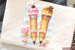 Sweet Ice Cream Pencil PNG Design | Cute Dessert School Subl Product Image 2