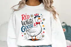 Red White and Goose Svg Design | 4th of july svg | Shirt Svg Product Image 1