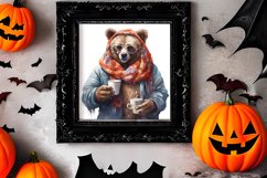 Christmas Animals Coffee Sublimation Clipart, Christmas PNG Product Image 2